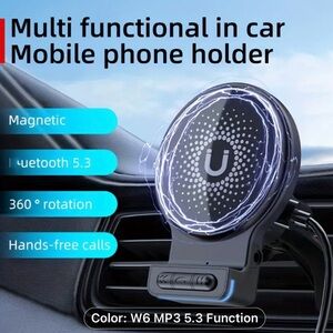 Magnetic Car Phone Holder with Bluetooth with Cooling Fan